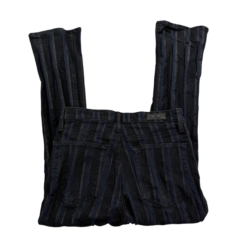 Adriano Goldschmied Pants Womens 26R Black Jodi Crop Button-Up High-Rise Flare